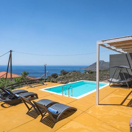 Seaview Villa Mirthios Panorama With Private Swimming Pool And Bbq! Plakias Exterior foto