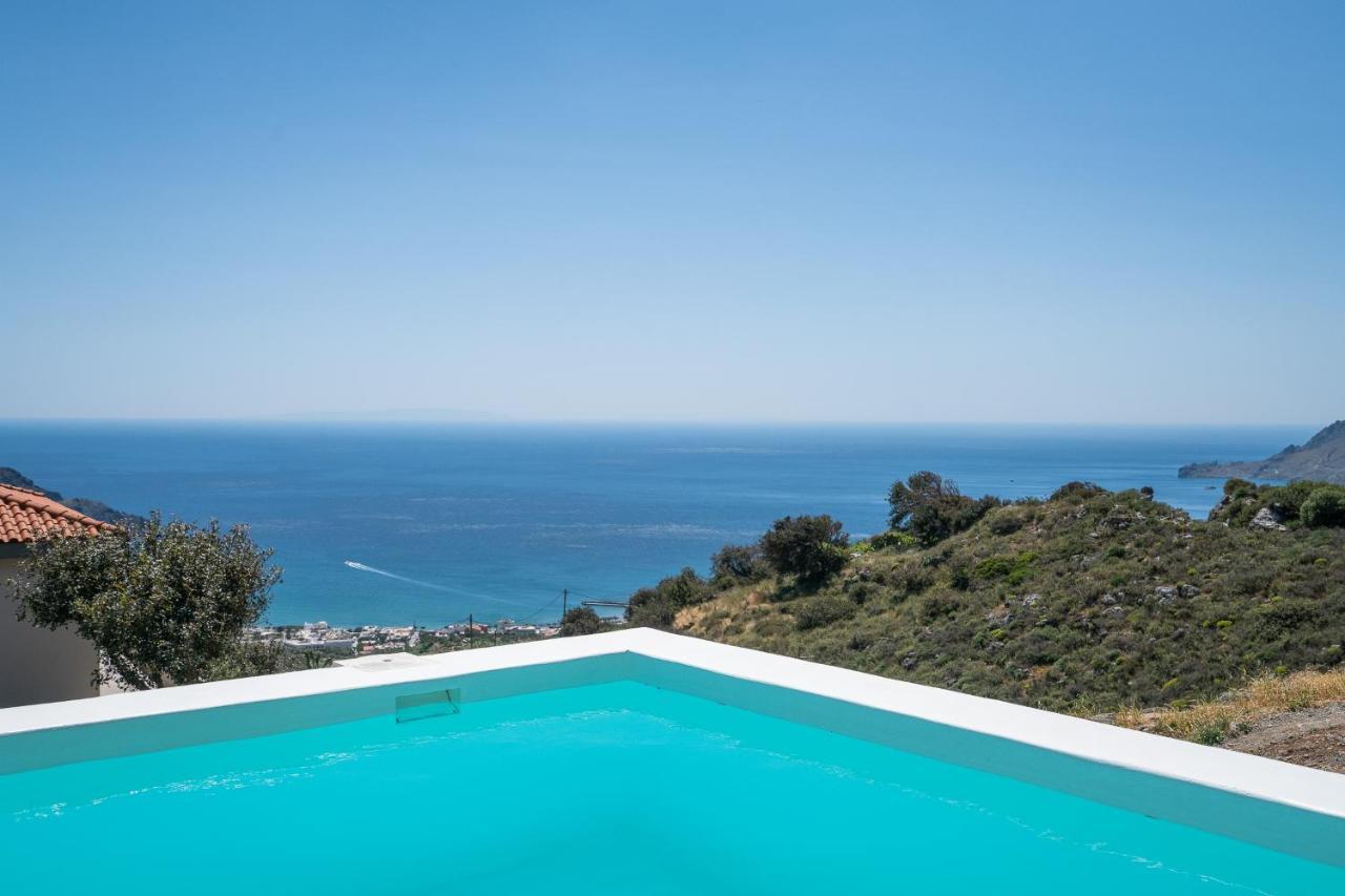 Seaview Villa Mirthios Panorama With Private Swimming Pool And Bbq! Plakias Exterior foto